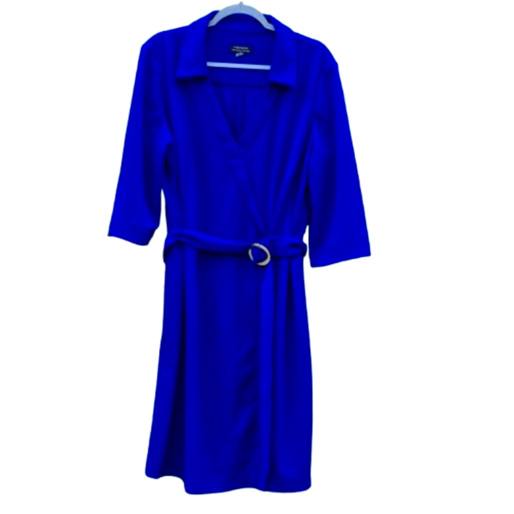 Tahari Blue Midi Dress